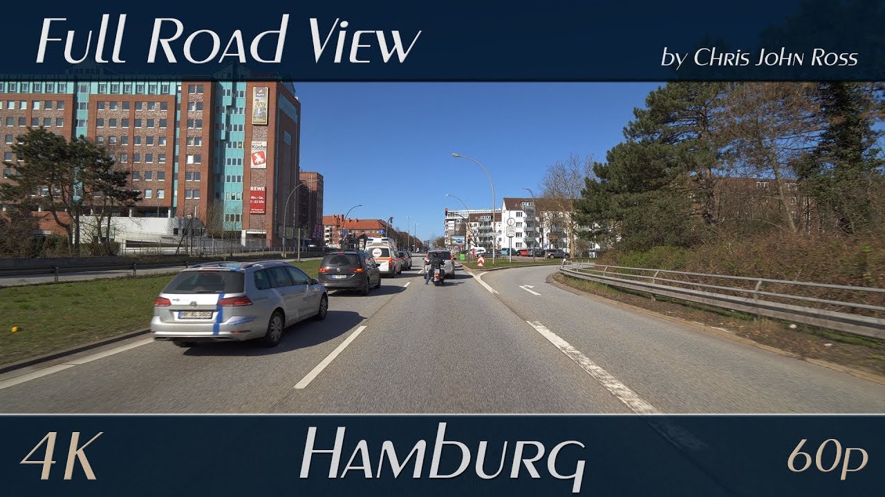 Hamburg, Germany: Billstedt, Horn, Hamm - Bergedorfer Straße, Eiffestraße, B5 - 4K (UHD/2160p/60p)