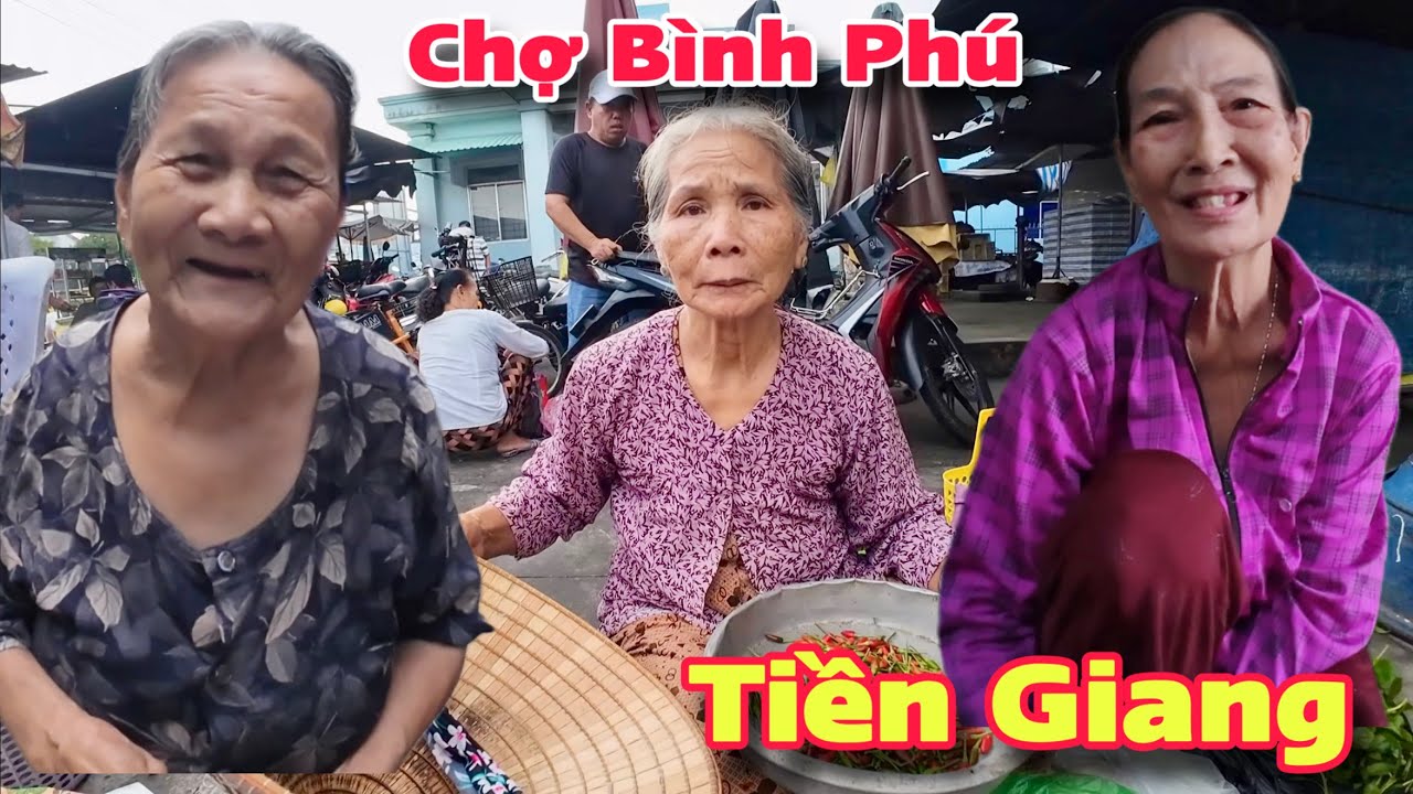 Chợ Bình Phú Cai Lậy Tiền Giang Người Lớn Tuổi Khó Khăn Hạnh Phúc Nhận Quà Từ Úc | Khương Nhựt Minh