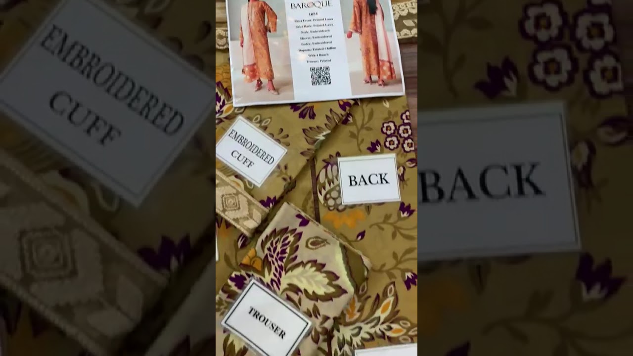 Baroque Lawn Collection | Exquisite Print & Open Fabric Reveal