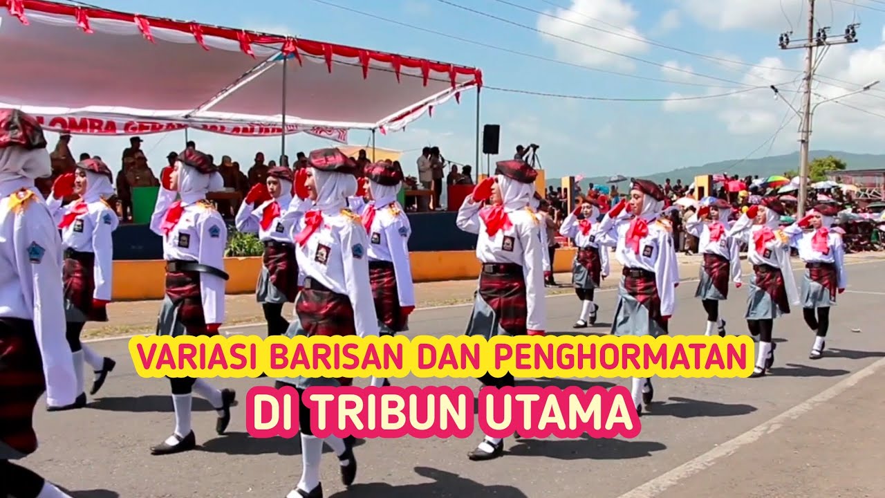 Variasi Barisan + Penghormatan di Tribun Utama | SMAN 2 LASALIMU SELATAN