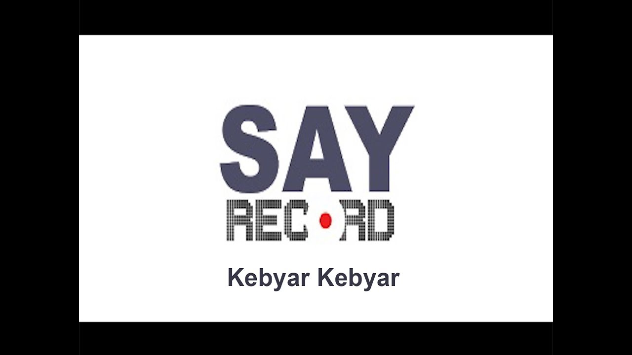 Kebyar Kebyar - Say Record COVER