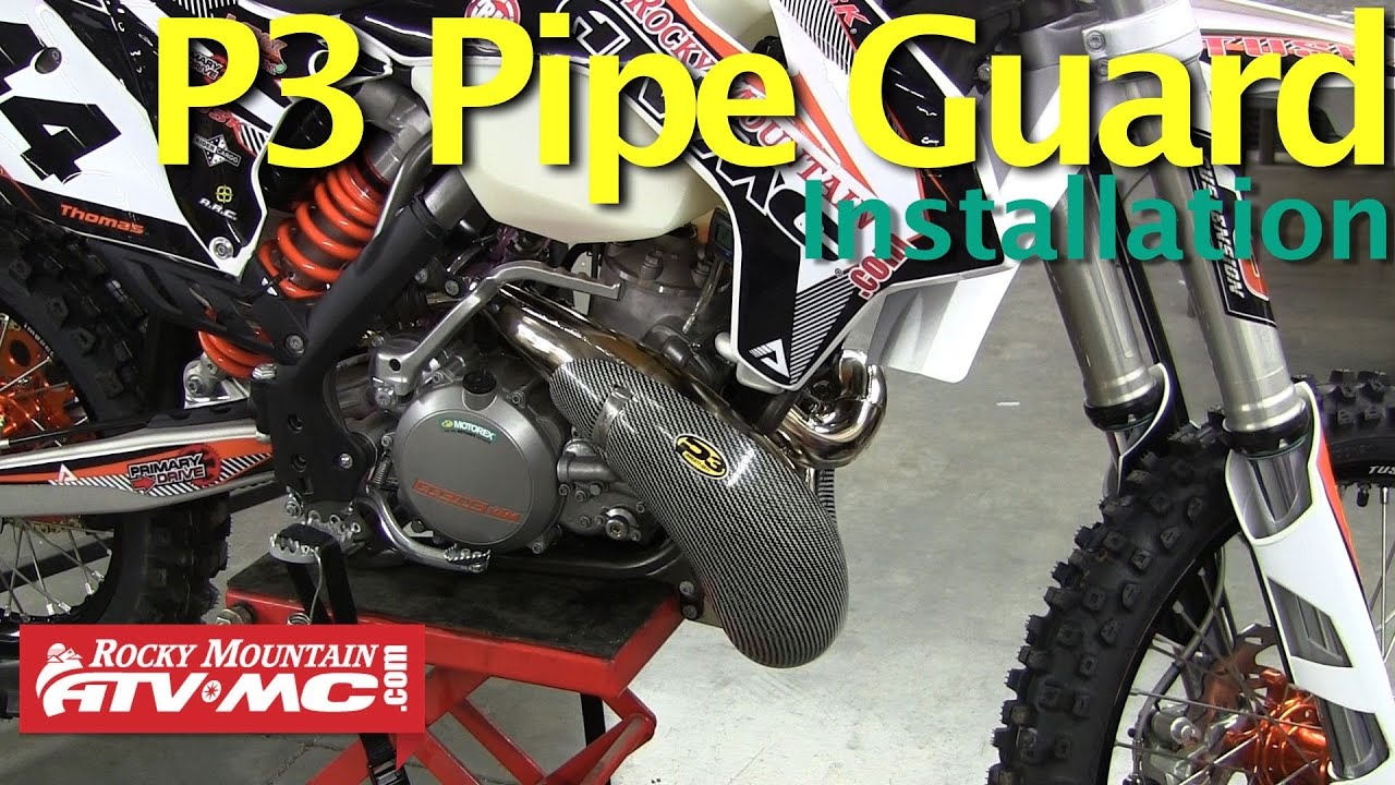 P3 Carbon 2 Stroke Pipe Guard Installation