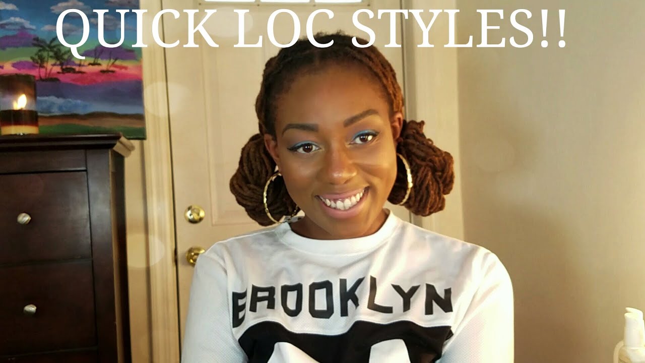 Quick 30 second Loc Hairstyles