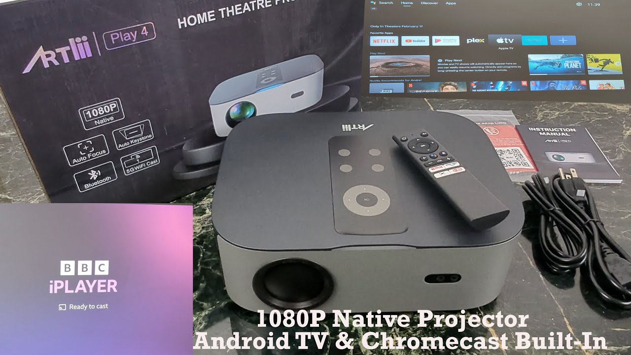 Android TV Projector with built-in Chromecast : Artlii Play 4 has it all!
