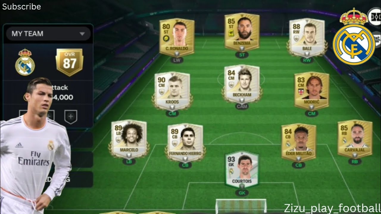 Best Real Madrid team in FC Mobile #viral#realmadrid#fcmobile#gaming