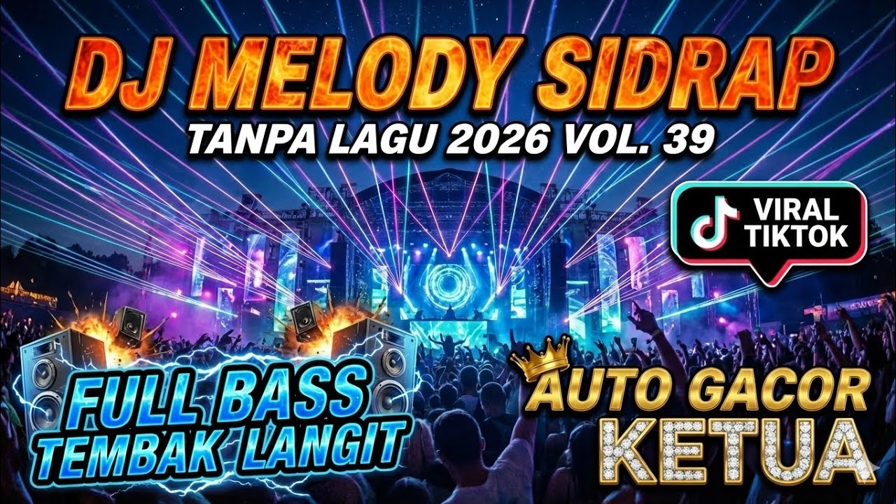 DJ MELODY SIDRAP TANPA LAGU 2026 VOL. 39 FULL BASS TEMBAK LANGIT VIRAL TIKTOK AUTO GACOR KETUA