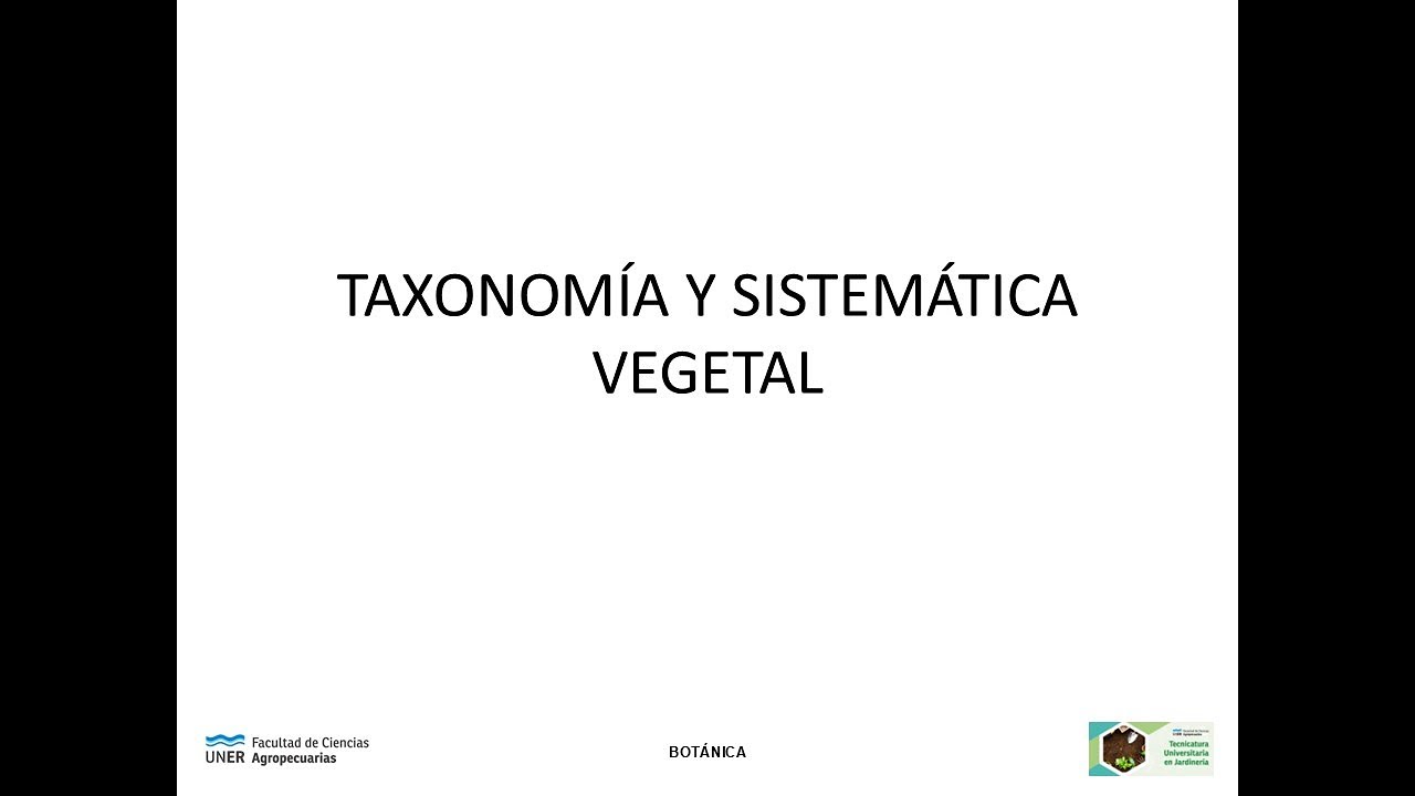 Taxonomía de los vegetales