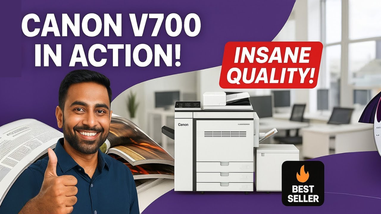 Canon imagePRESS V700 Review – Stunning Print Quality & Speed Test!