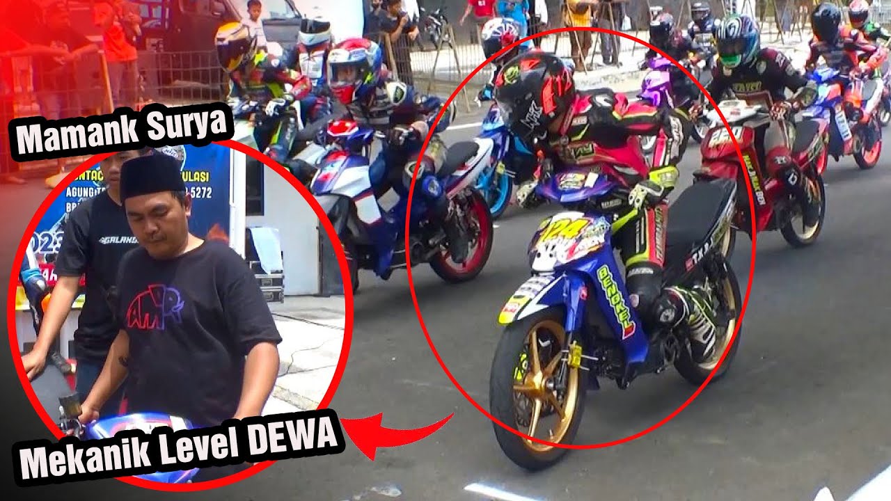 MAMANK SURYA SI PALING SAT SET, DEWANYA MEKANIK MOTOR BEBEK 2 TAK F1ZR MOTORNYA PASTI JUARA!!!!