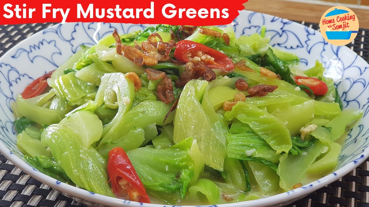 Tasty Fresh Mustard Greens with Preserved Bean Curd