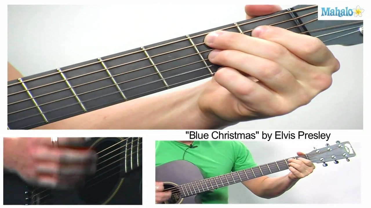 How to Play Blue Christmas by Elvis Presley on Guitar