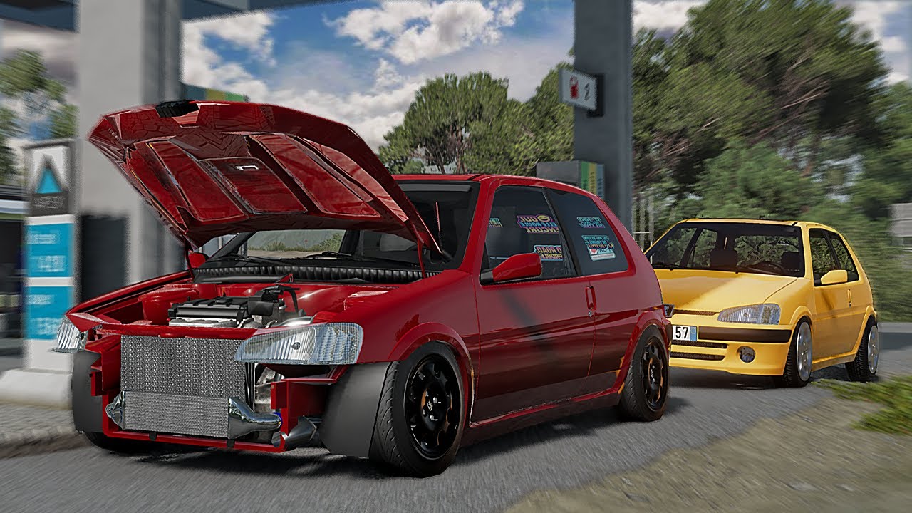PEUGEOT 106 STAGE 3 VS POLICE SUR LA CÔTE D’AZUR | BeamNG Drive