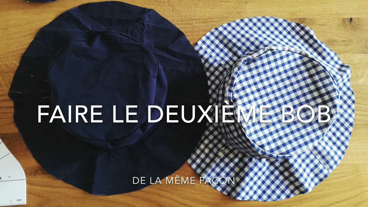 Tuto couture : coudre un bob réversible débutant