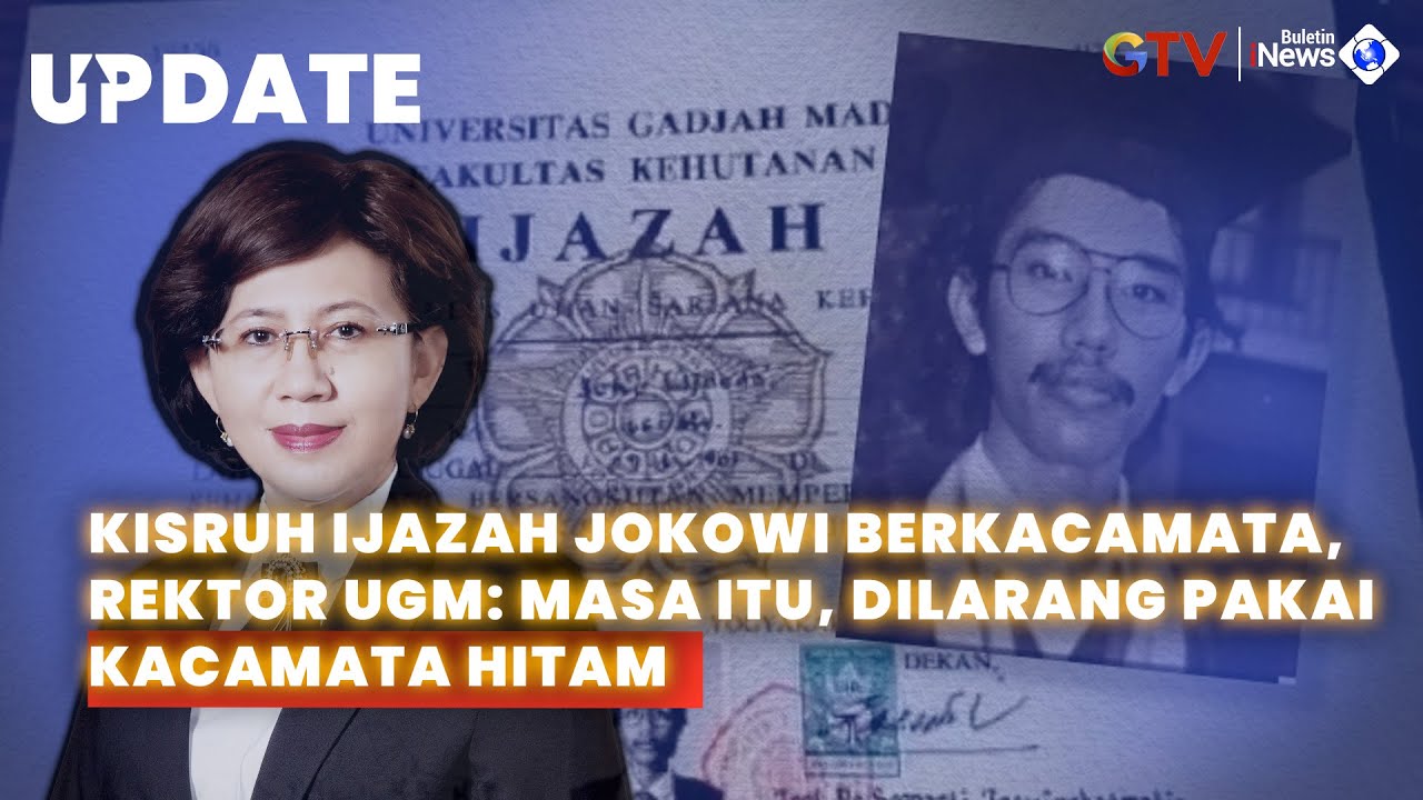 Kisruh Ijazah Palsu! Rektor UGM Ungkap Jokowi Lulus Tahun 1985-Foto Berkacamata