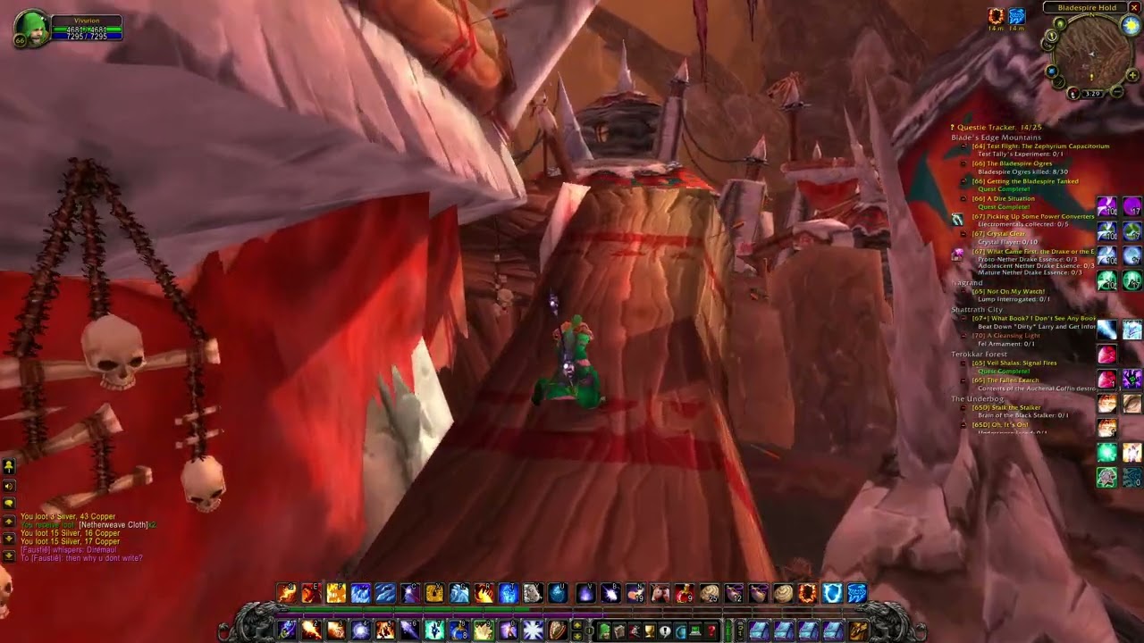 TBC anniversary Mage gameplay Blades Edge Mountains