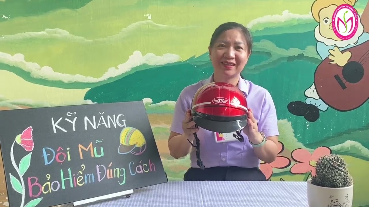 KỸ NĂNG ĐỘI MŨ BẢO HIỂM - Trẻ 4-5 tuổi #chuyendoisogiaoduc #khohoclieuso #MNTanKhanhTrung #LopChoi4