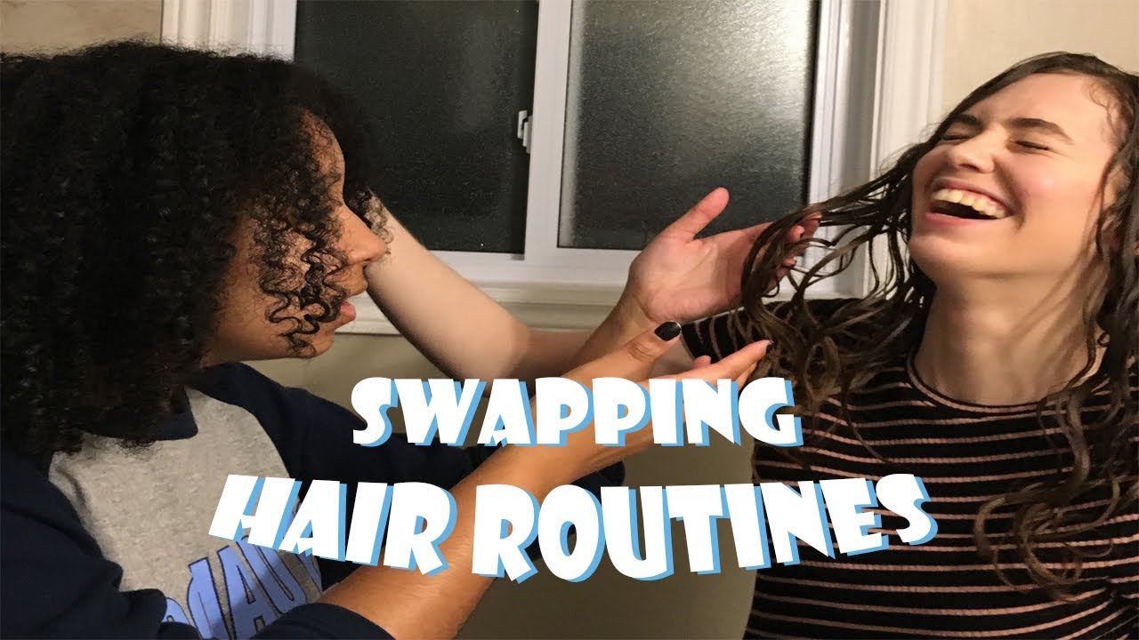 Swapping Hair Routines! (WAVY VS. CURLY)