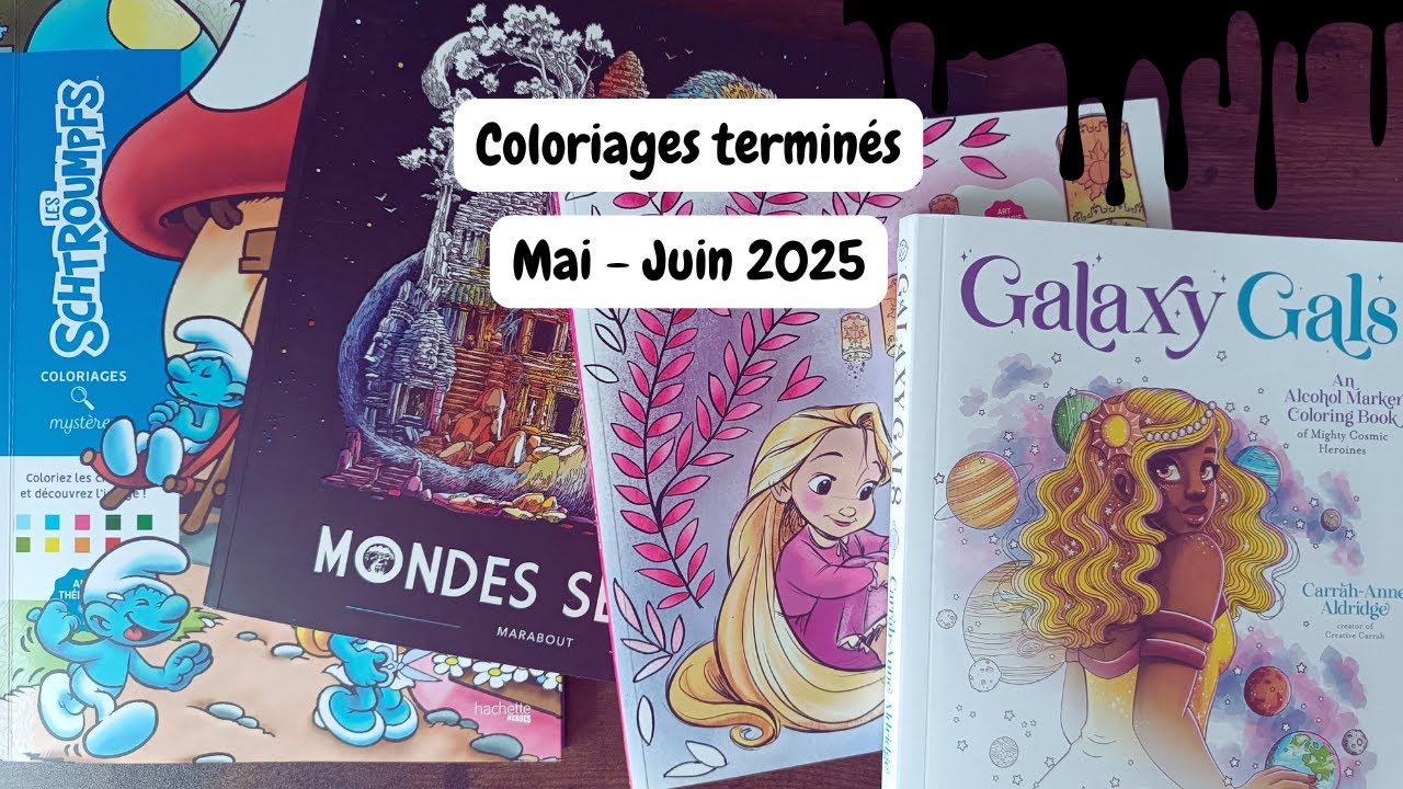 Coloriages terminés Mai et Juin 2025