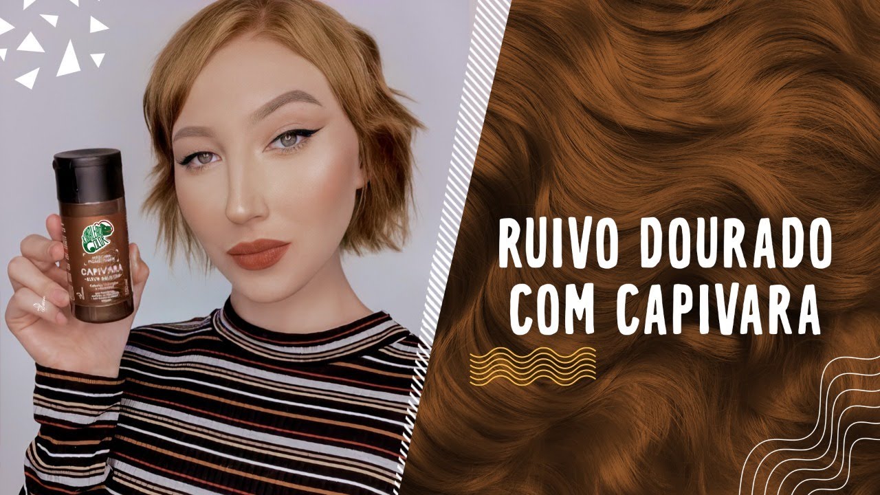Ruivo dourado com Capivara 🌟 | Kamaleão Color