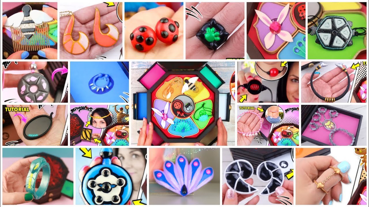 DIY Tutorial: Master Fu Jewelry Box and All Miraculouses of drawers - Miraculous Ladybug Compilation