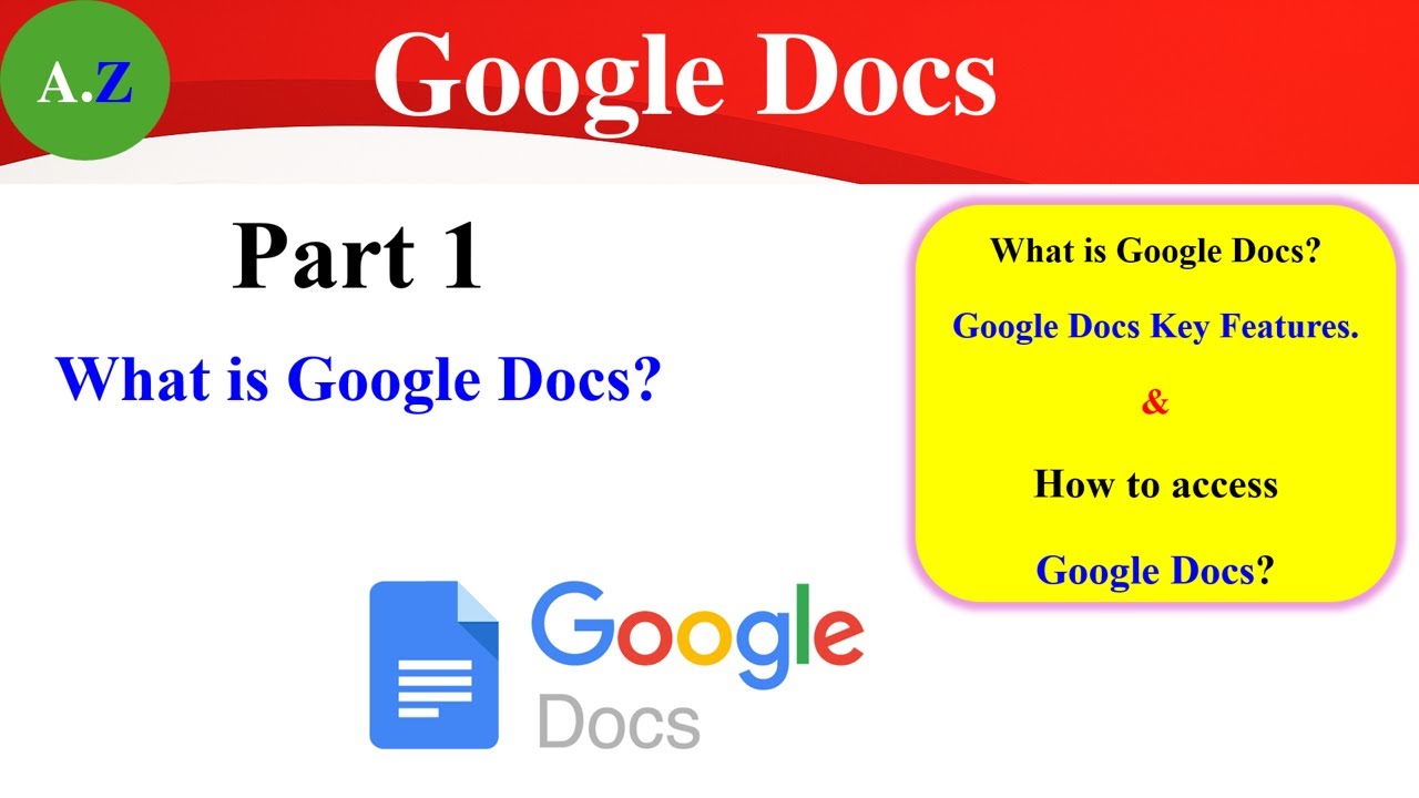 Google Docs -What is Google Docs and its Features