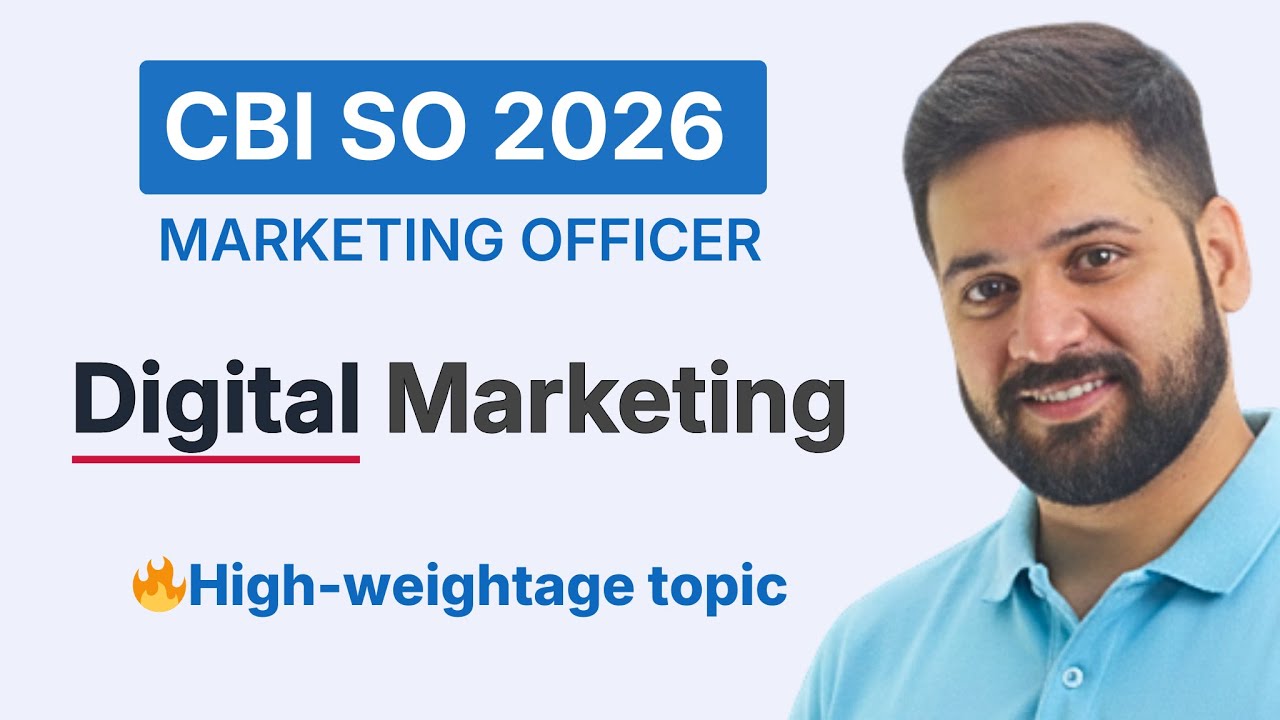 Digital Marketing Class for Central Bank of India Marketing Officer 2026