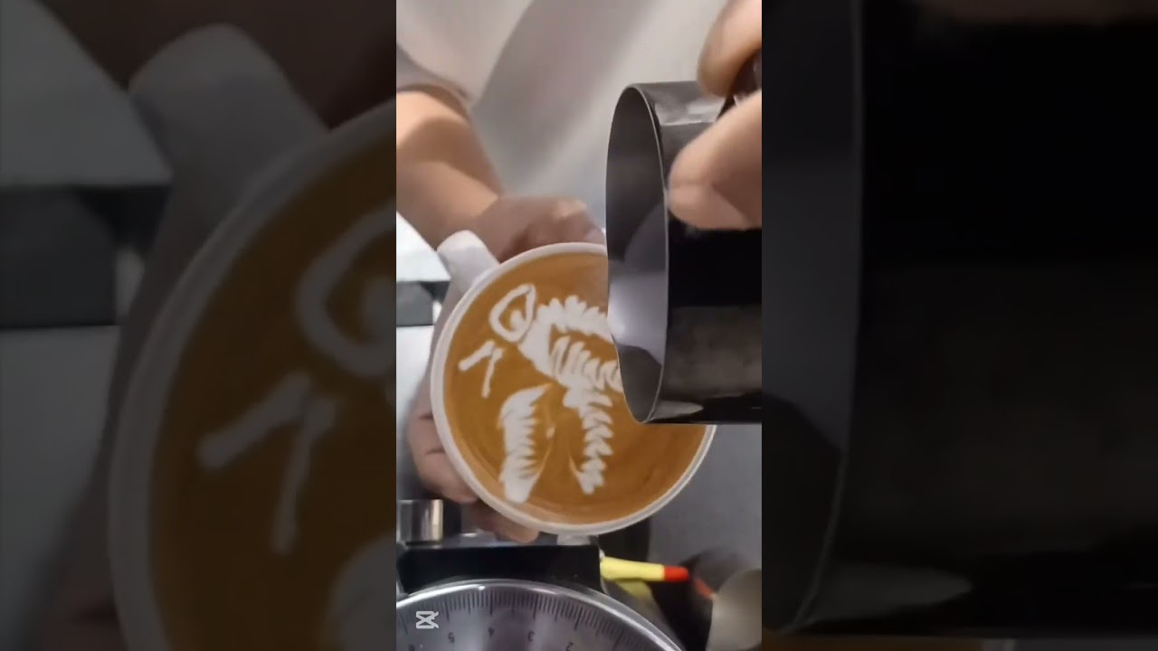 grasshopper latte art. .....