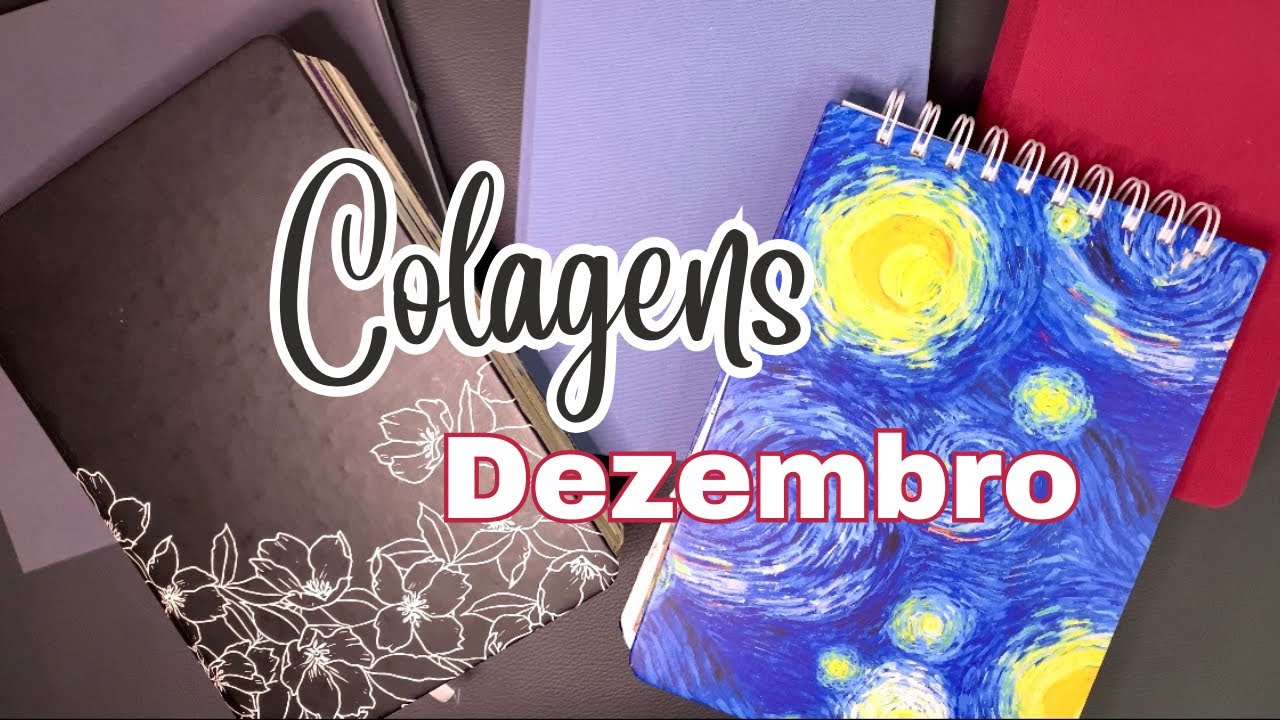 Tour pelas colagens de Dezembro/ Flip through