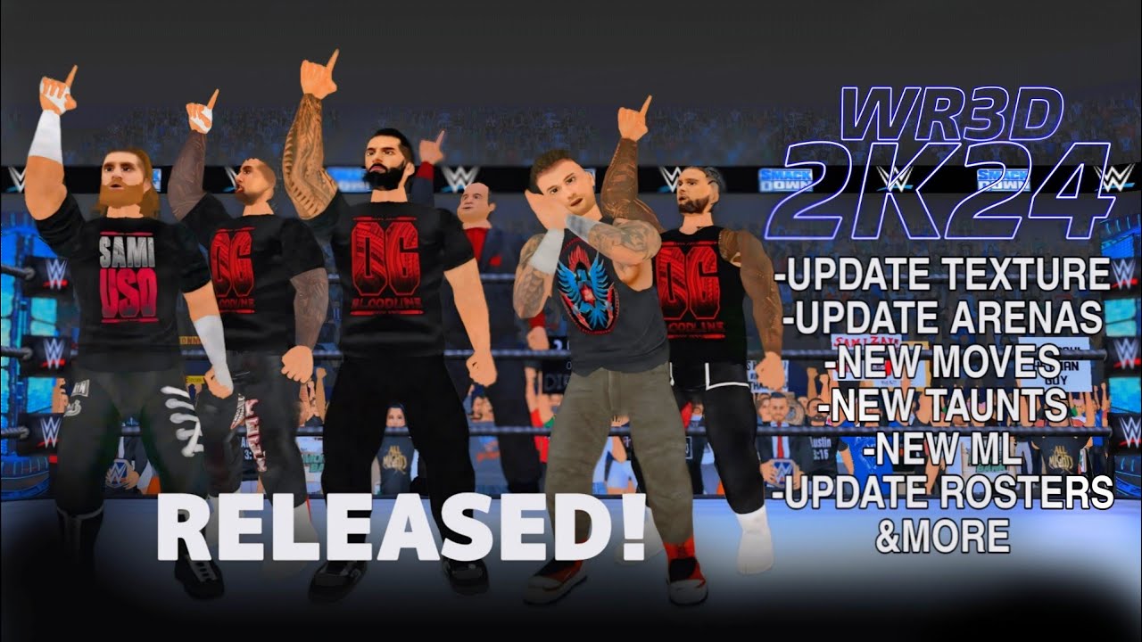 WR3D 2K24 JUSTICE RELEASED! | WITH ALL NEW FEATURES (new models, realistic texture,) & More!