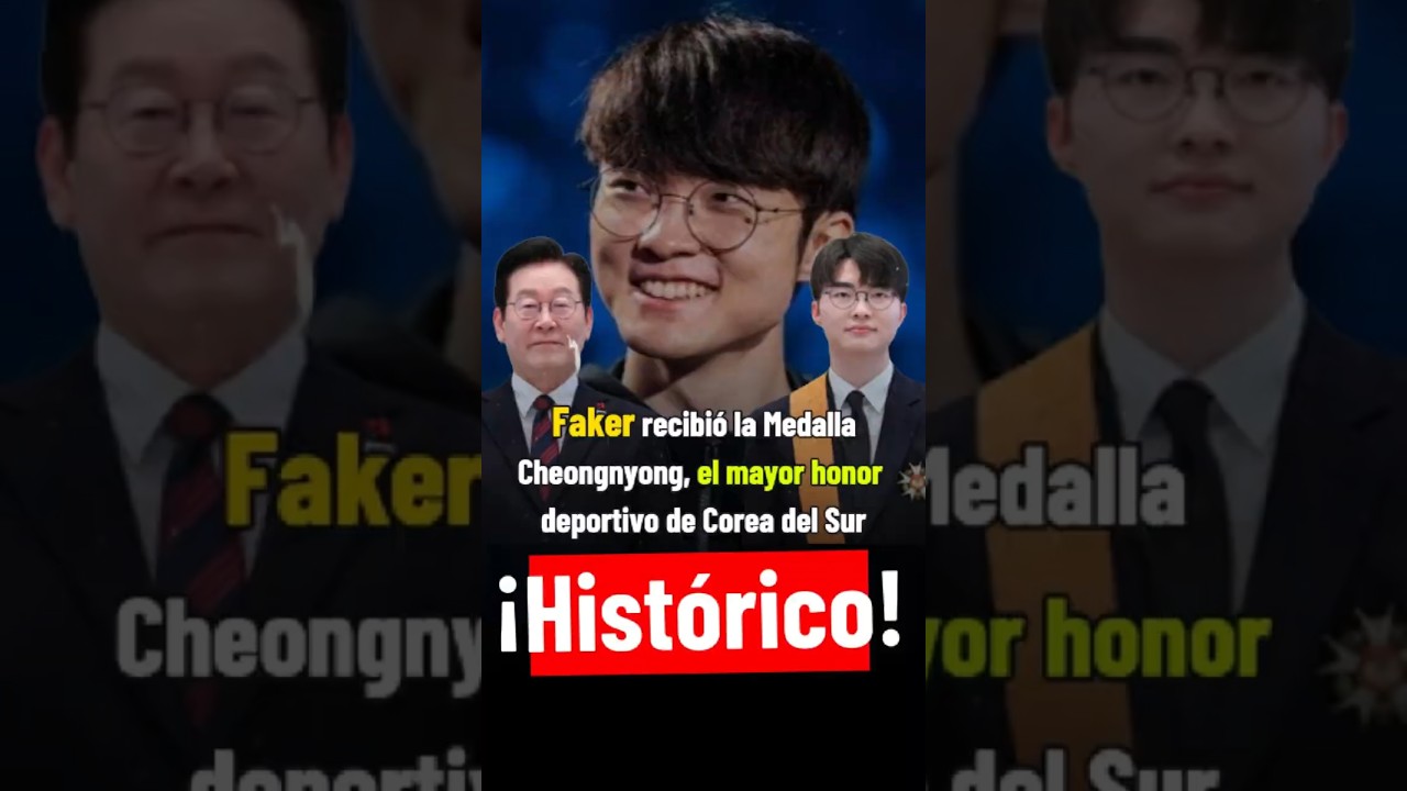 ¡Histórico! Faker recibe la Medalla Cheongnyong Leyenda del LoL 