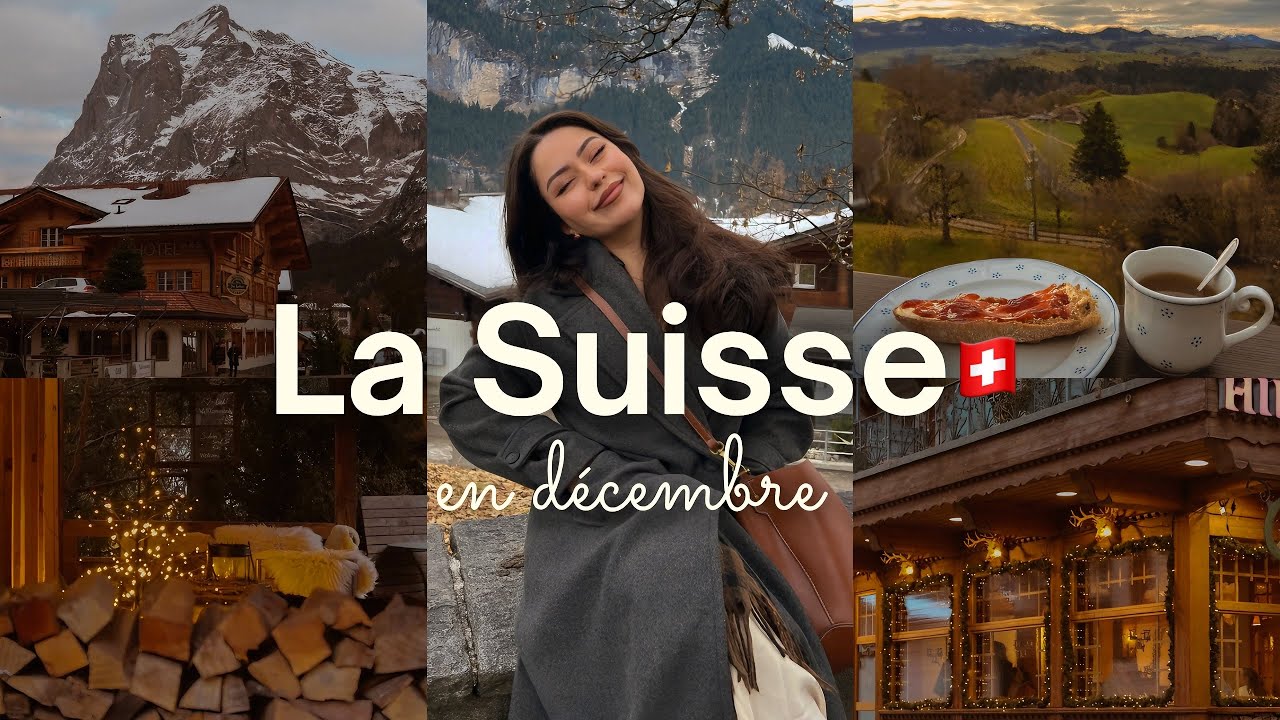 GRINDELWALD en hiver, le paradis en Suisse🇨🇭| March&eacute; de No&euml;l, chalet, neige ❄️🌲🤎