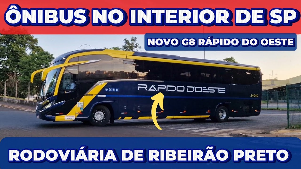 VOLTEI NA RODOVIÁRIA DE RIBEIRÃO PRETO E O MOVIMENTO DE ÔNIBUS RENDEU ! Novo G8 da RÁPIDO DO OESTE