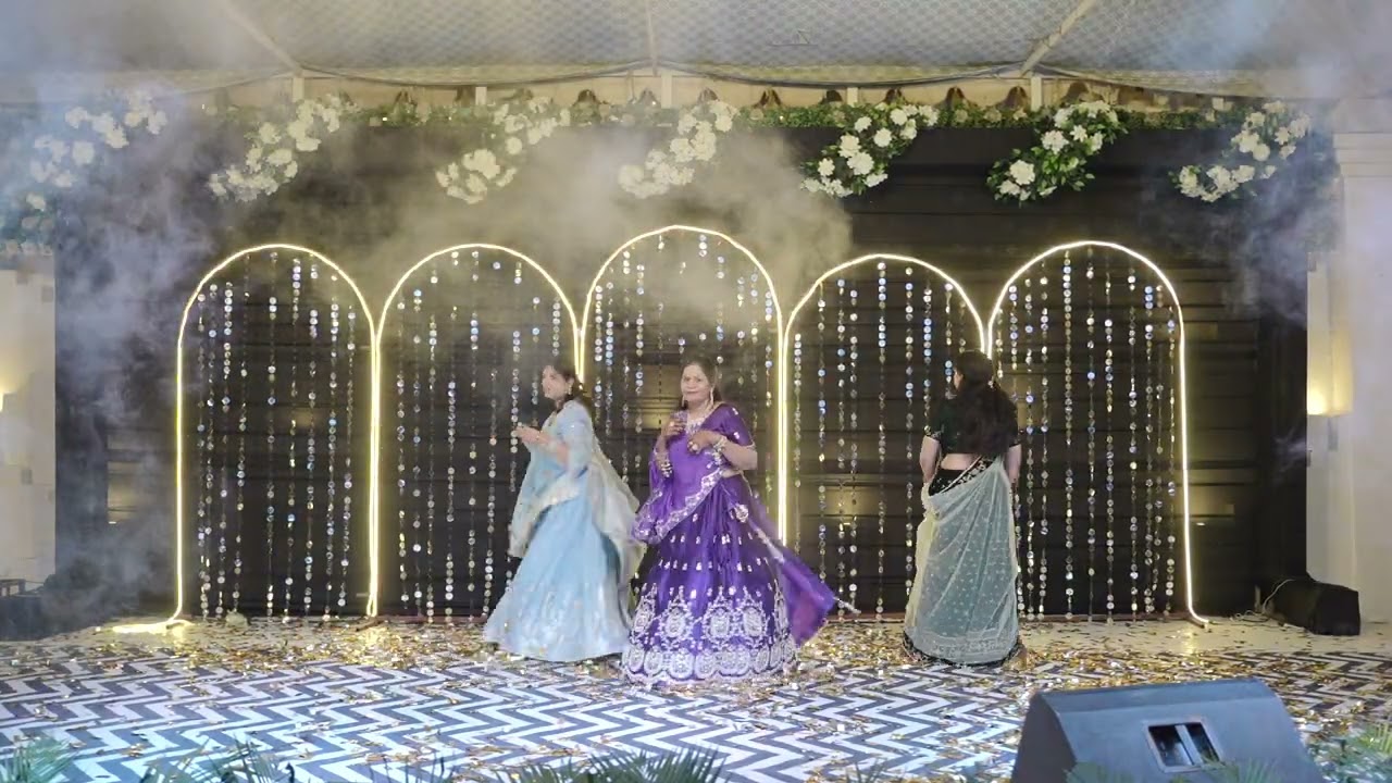 Maami, Chachi and Mummy dance for the bride ( My SIL)
