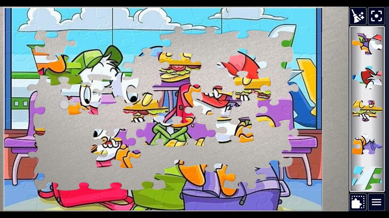 Quack 🐥🐣🐥🐣 Pack's Massive Meal🧆🥩🍖🍗//🧩🧩 jigsawpuzzlejourney//🧩🧩
