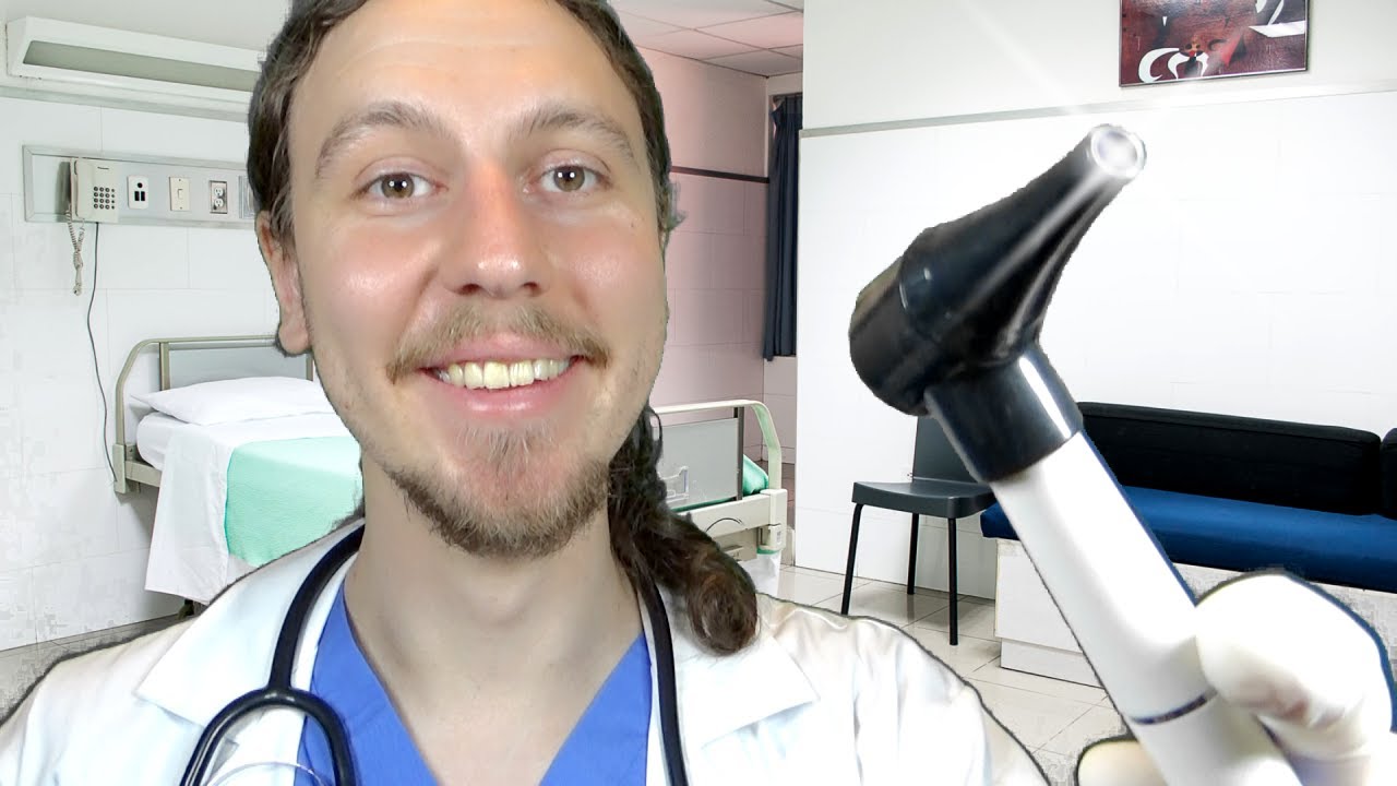 ASMR Hearing Test Ear Exam & Ear Cleaning