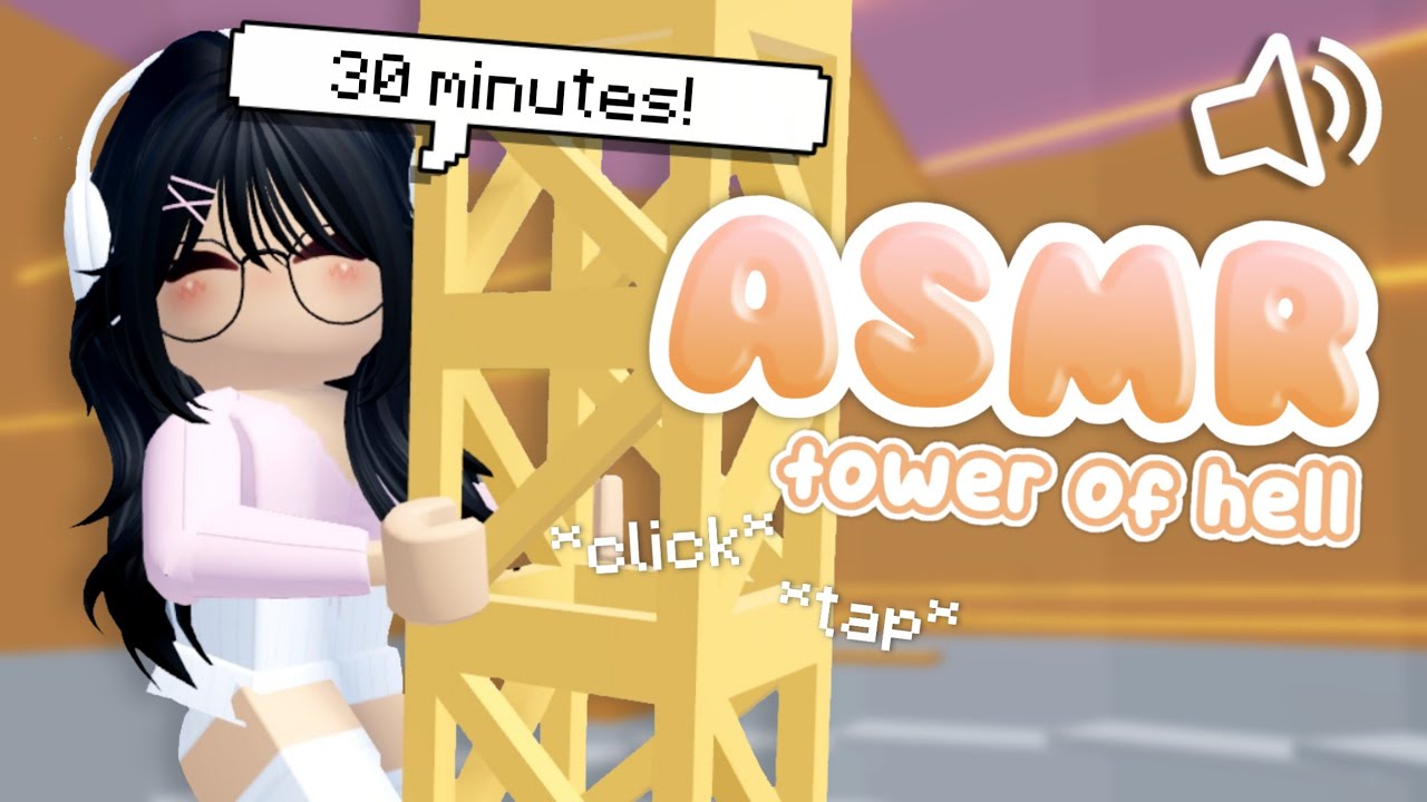 Roblox TOWER OF HELL, but it's KEYBOARD ASMR #2 (30 MINUTES)