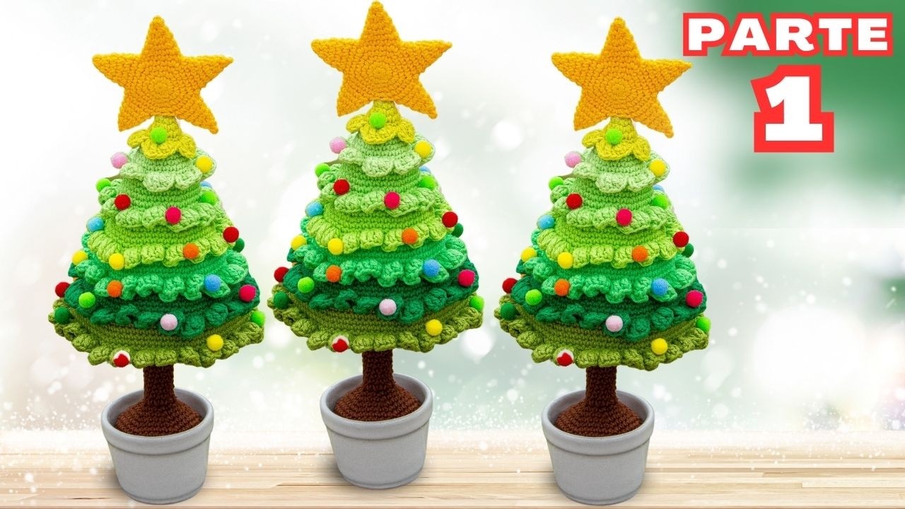 🎄🌟 Árbol Navideño a Crochet - Parte 1 | Tutorial Paso a Paso 🧶✨