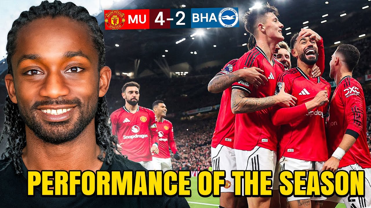 MBEUMO = MY BALLER! Cunha GOAL! Best Performance Of The Season?! Man United 4-2 Brighton