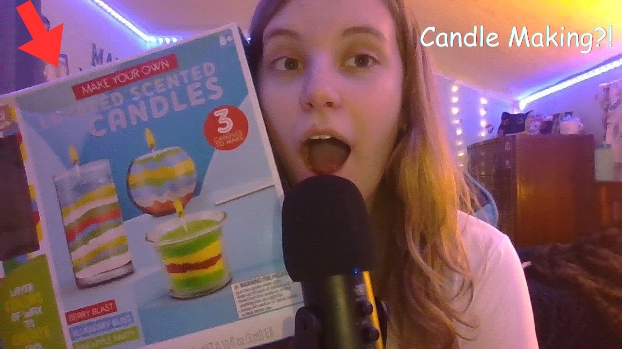 Make Wax Candles With Me! (ASMR) (Whispering, positive affirmations, results at the end!)