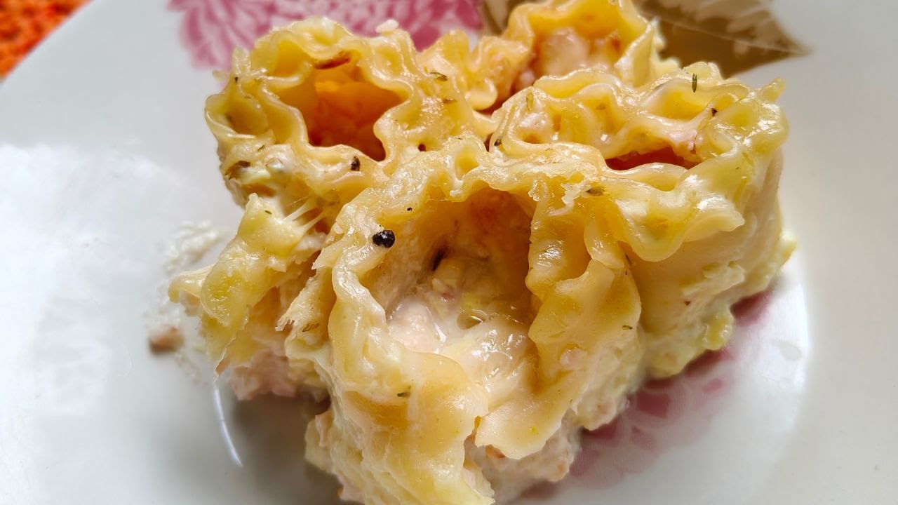 LASANHA DE CANELONE COM PEITO DE PERU DELICIOSO