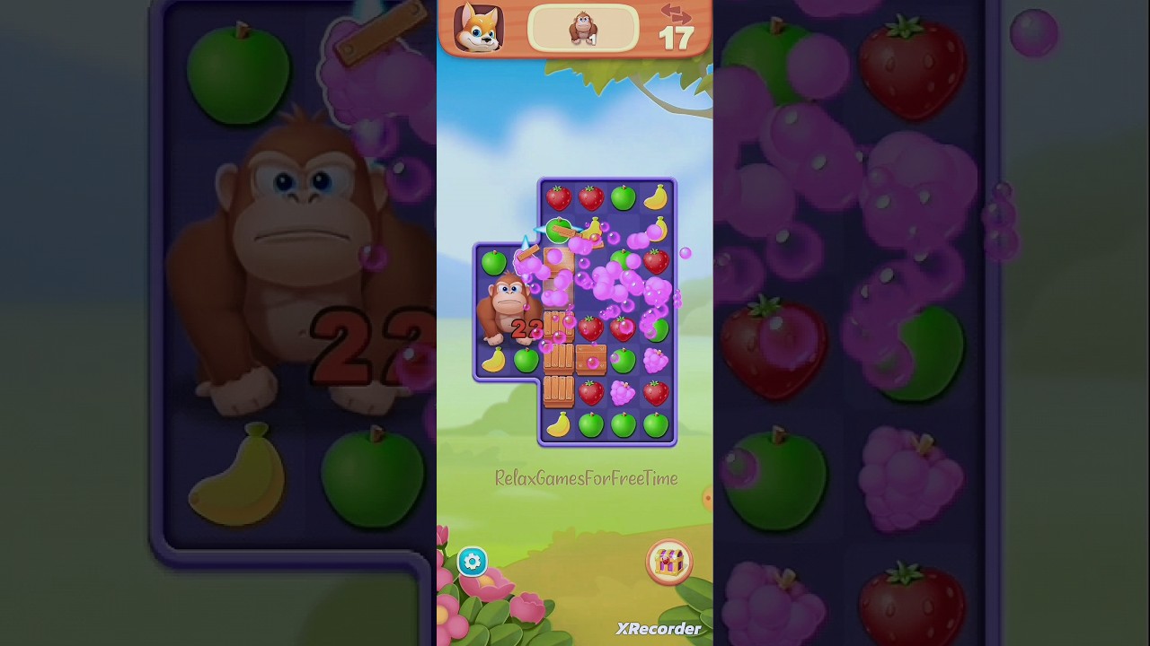 Fruit Link - Line Blast - line drawing link connect color match puzzle game Level 17 part gameplay
