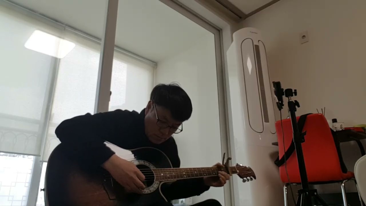 돌아와요 부산항에 ~ 기타 연주(멜로디 스킬) # 조용필#guitar Am버전#