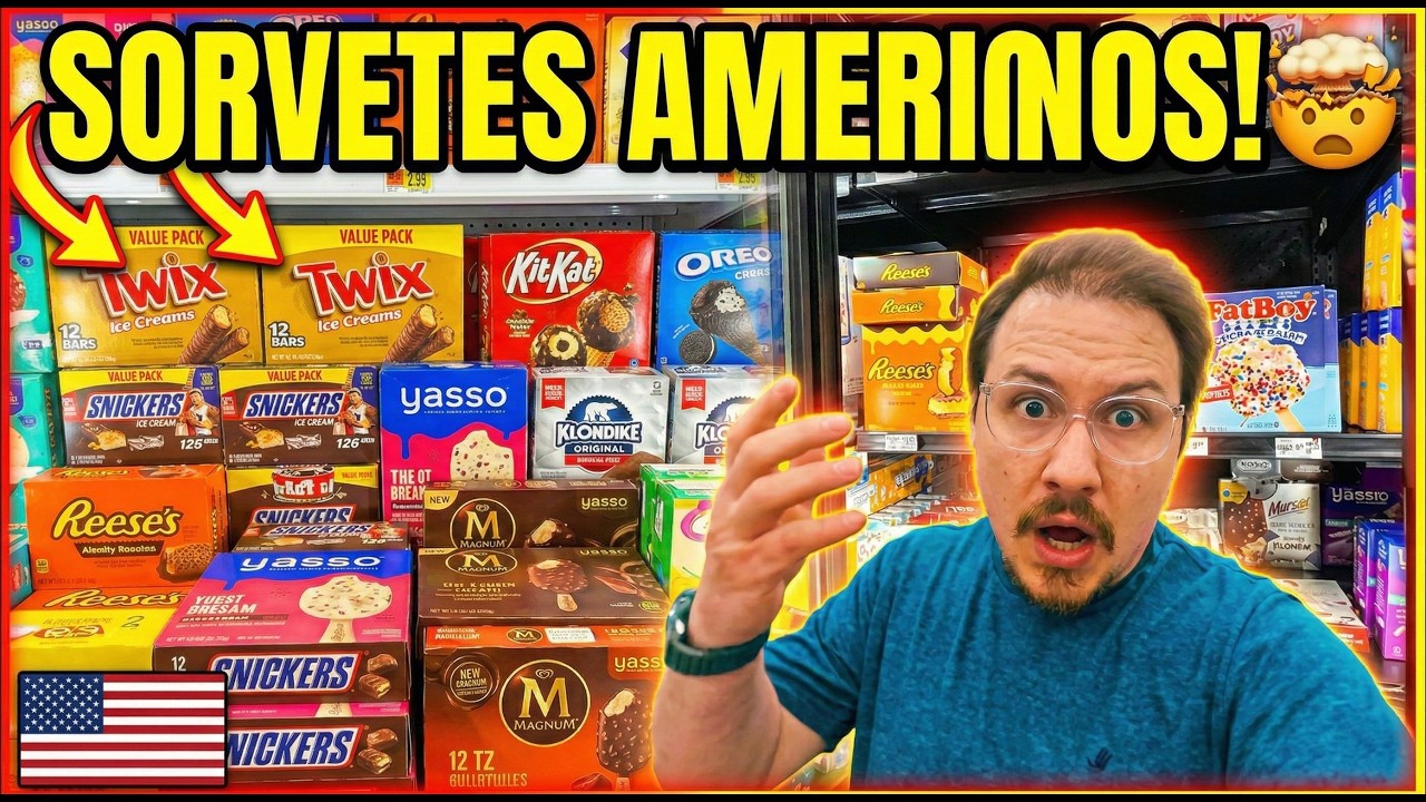 Quanto custa sorvete nos EUA?