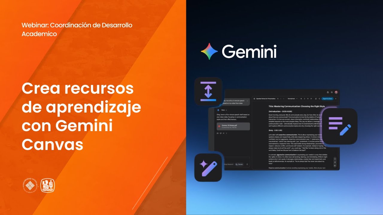 🤖 Crea Recursos de Aprendizaje con Gemini Canvas | IA para Docentes