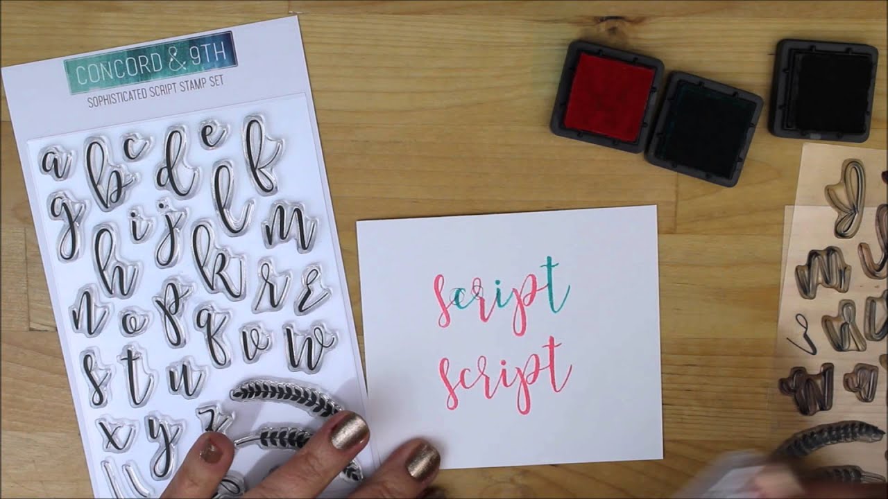 Sophisticated Script Stamp Set