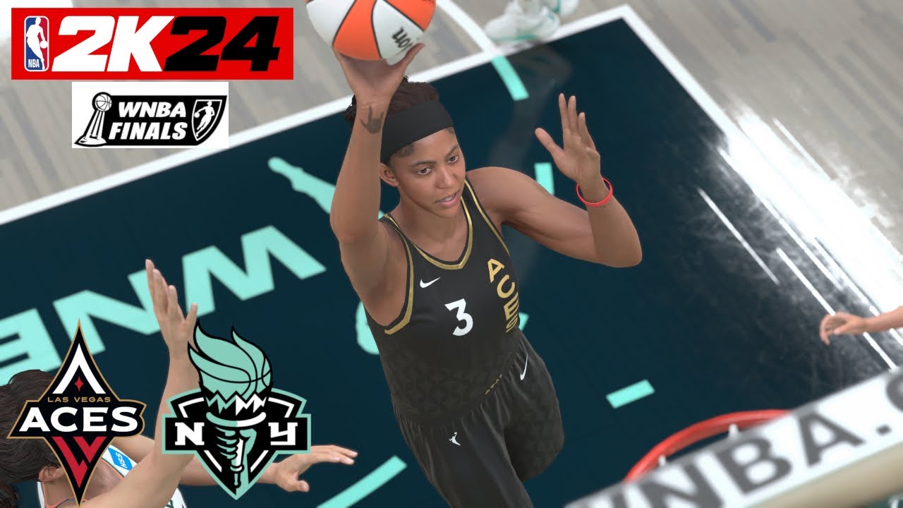 NBA 2K24 WNBA Finals Las Vegas Aces vs New York Liberty Championship Simulation 2023 4K Game Play