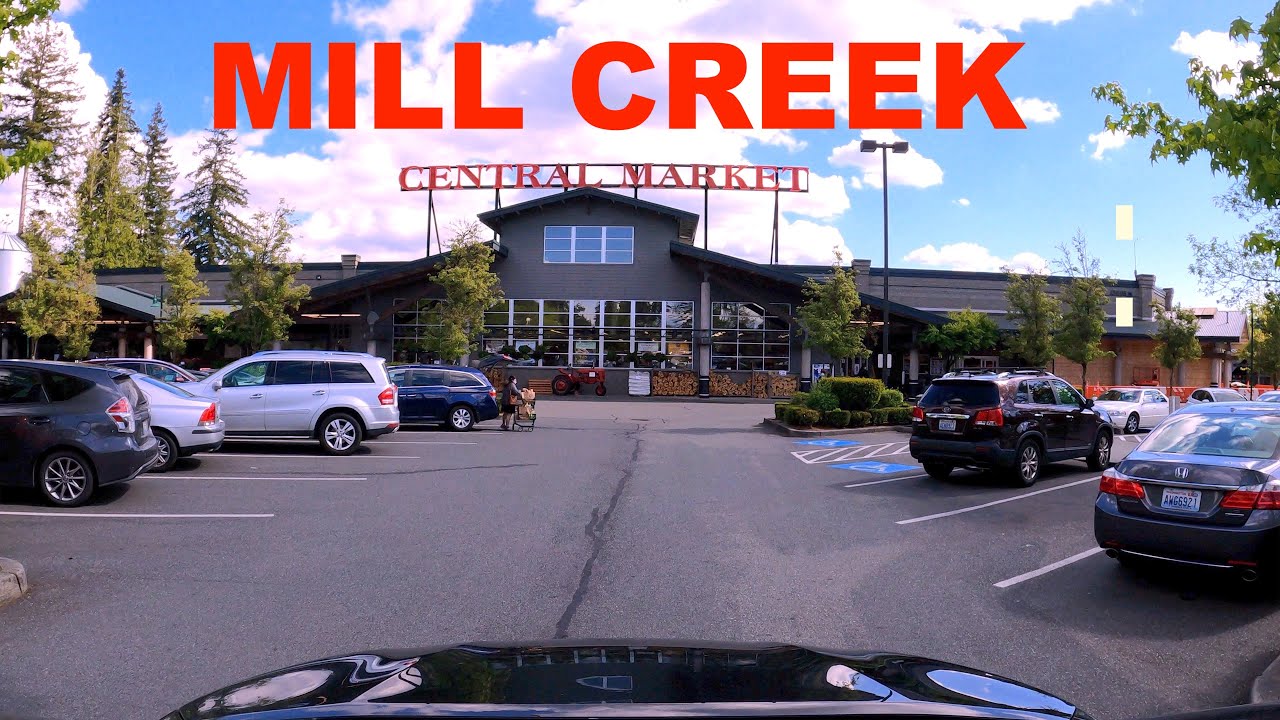 Mill Creek Downtown, Washington  - Drive 4K