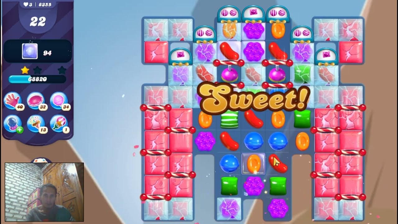 Candy Crush Saga Level 8355 - 3 Stars, 24 Moves Completed