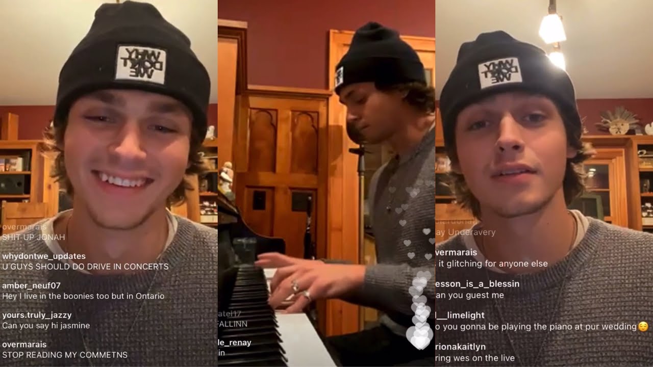 JONAH MARAIS FULL INSTAGRAM LIVE 10/20/20 (PLAYING PIANO & SINGING)