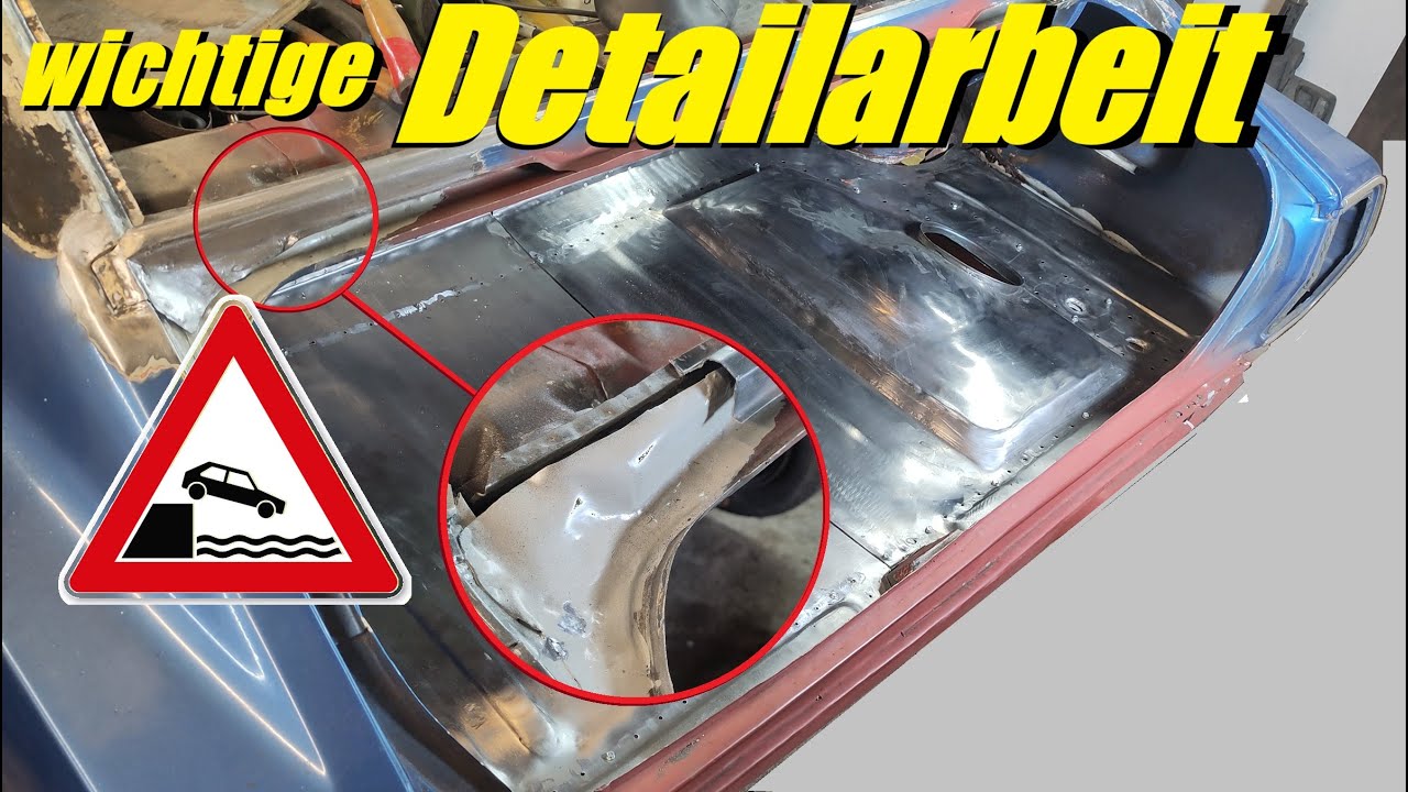 Detailarbeiten - wer hier pfuscht, hat nachher nasse Füße...